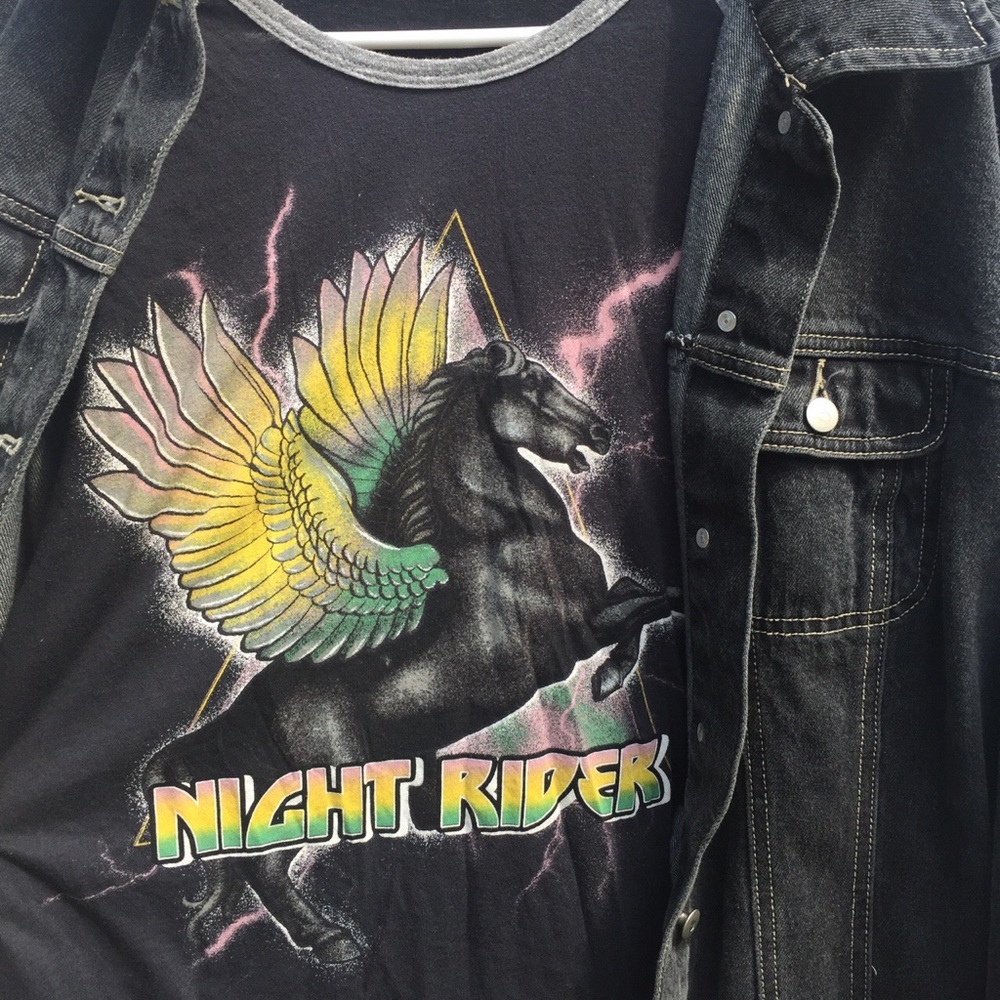 Night Rider baseball tee
