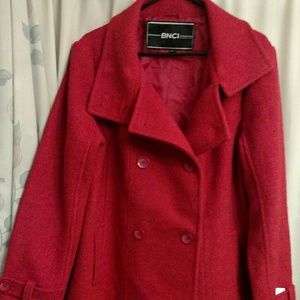 Red Pea Coat