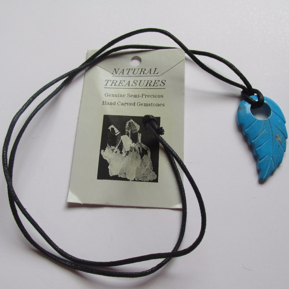 Natural Treasures Hand Carved Gemstone Necklace