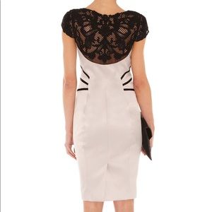 Karen Millen Satin Lace Embroidered Dress
