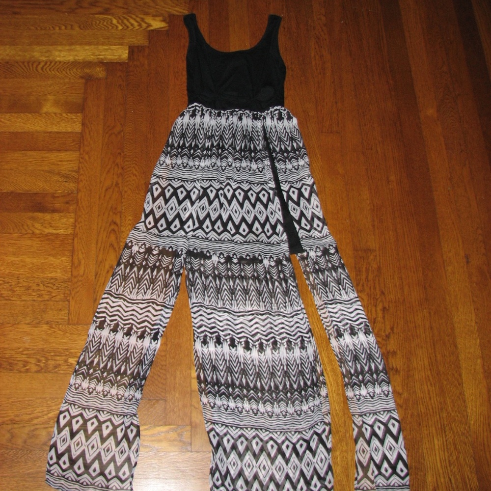 Cut-Out Printed Dress