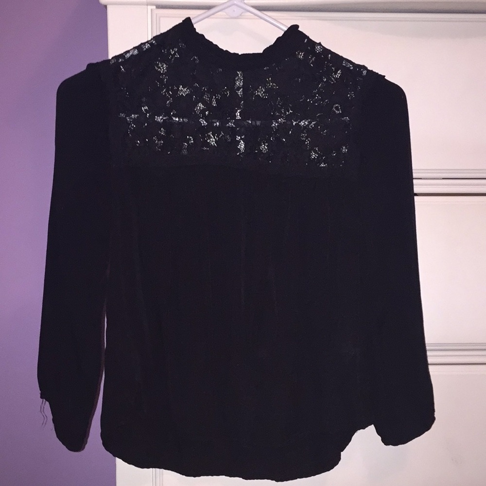 Black lace blouse from Forever 21