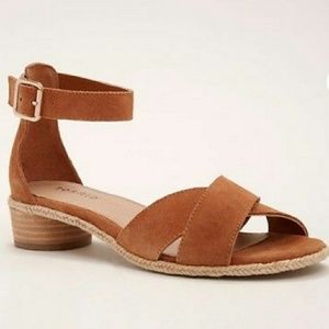 Crisscross Mini Block Heels (Wide Width)size 12
