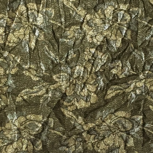 J. Crew • Metallic, Crinkle Fabric Pencil Skirt - Picture 6 of 8