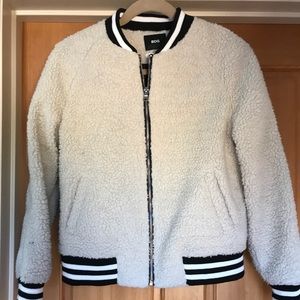 Sherpa bomber jacket