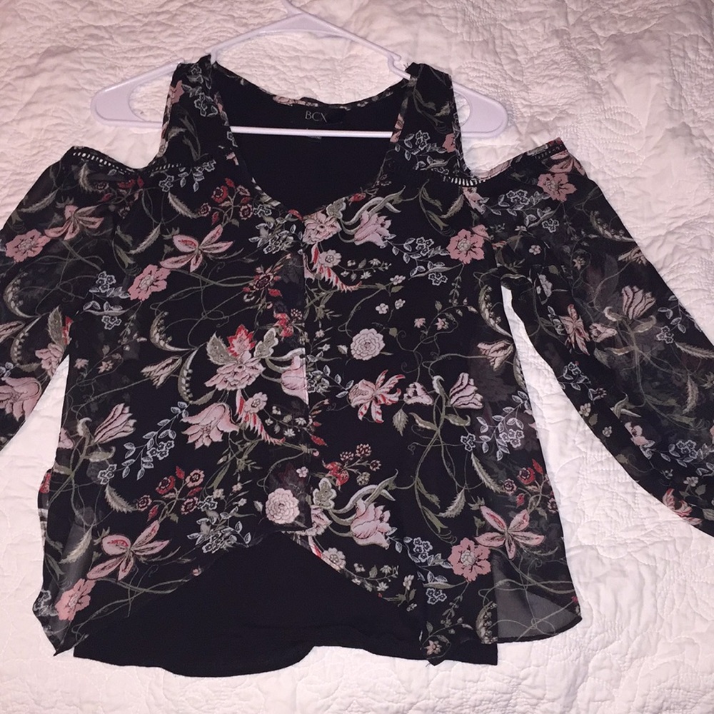 Floral off the shoulder blouse