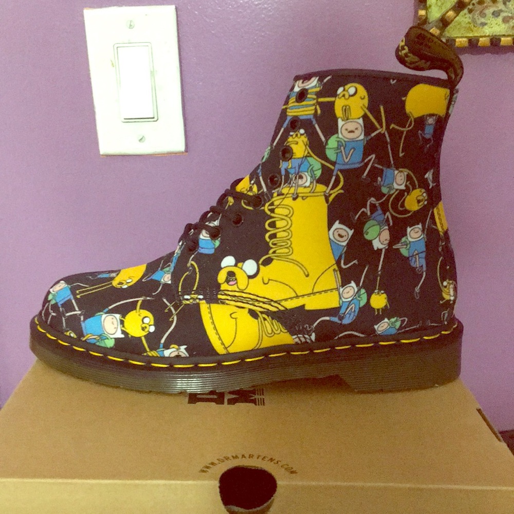 Printed Canvas Adventure Time Doc Martens