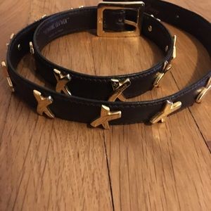 Brown Paloma Picasso skinny belt