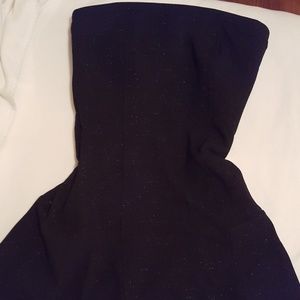 Brand New Black Strapless Mini-Dress