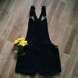 Corduroy Short Overalls