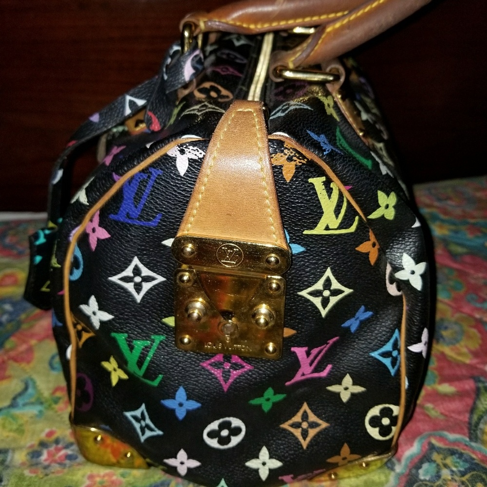 🚫SOLD🚫Louis Vuitton black multicolored speedy 30 - Picture 4 of 5