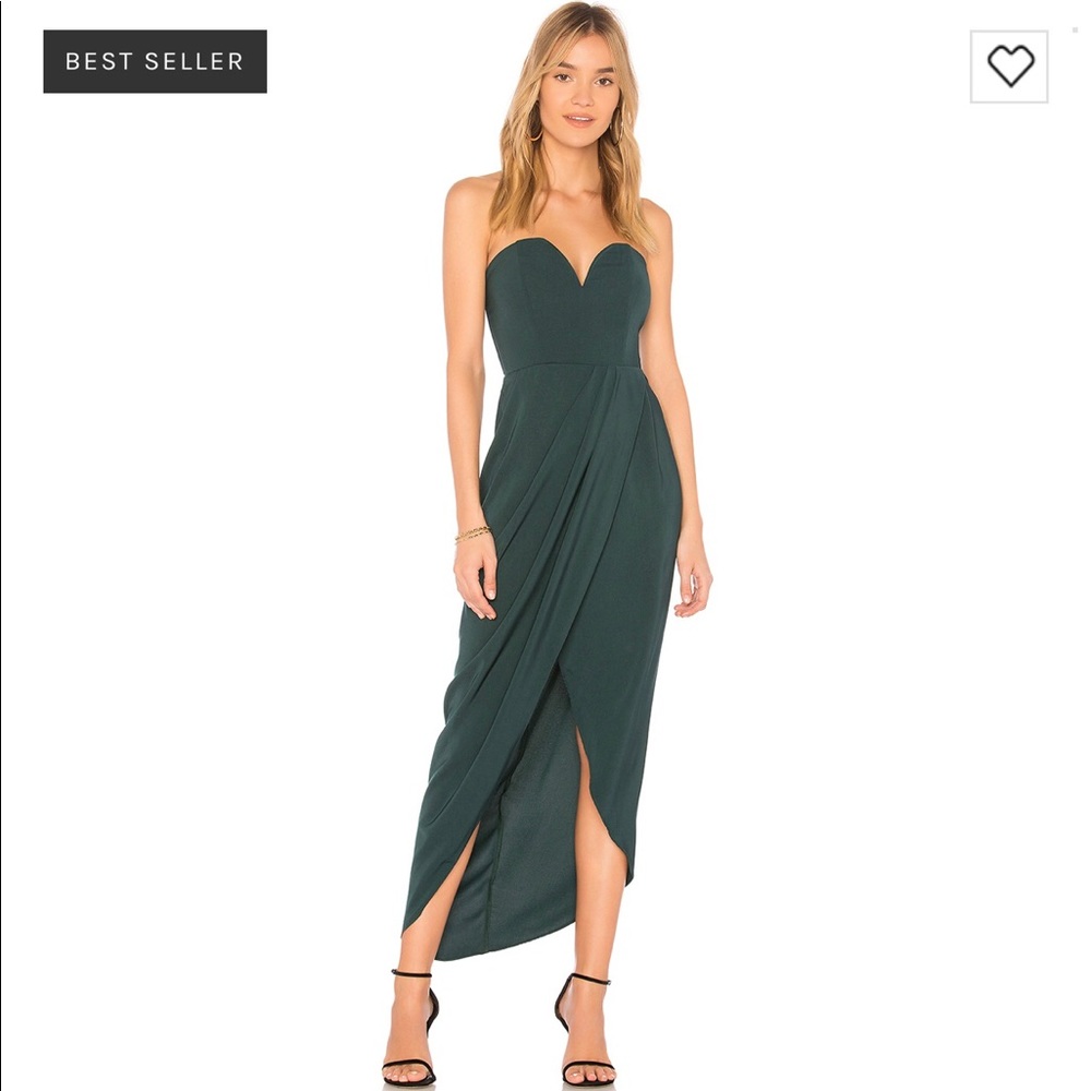 Shona Joy Bustier dress in Seaweed