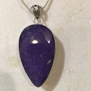 Sterling silver and purple quartz