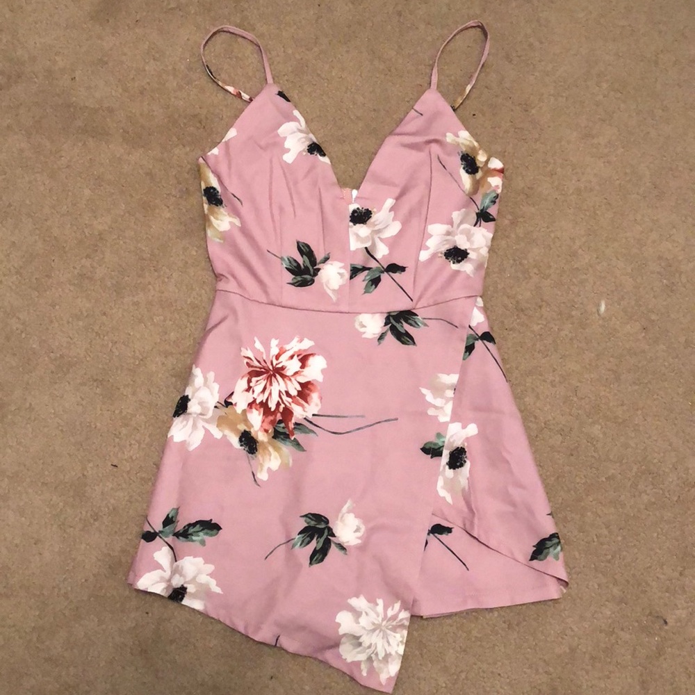 Necessary Clothing Floral Envelope Romper