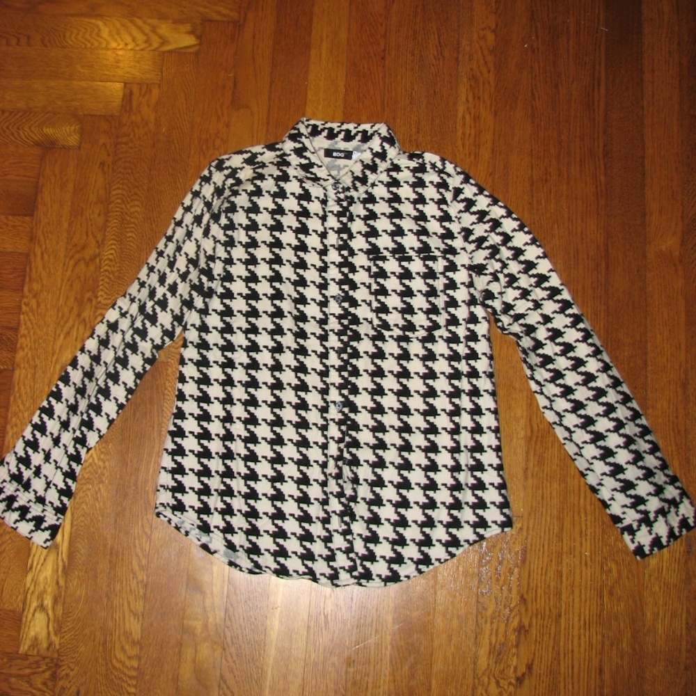 Patterned Flannel Button Down