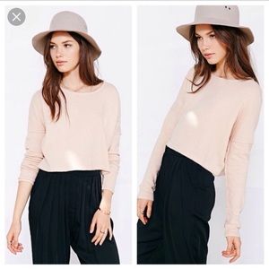 UO Anama pink cropped sweater