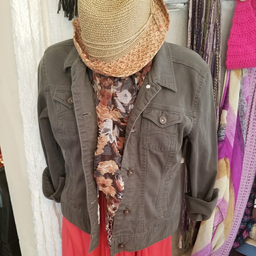 Green Jean jacket - Picture 2 of 3