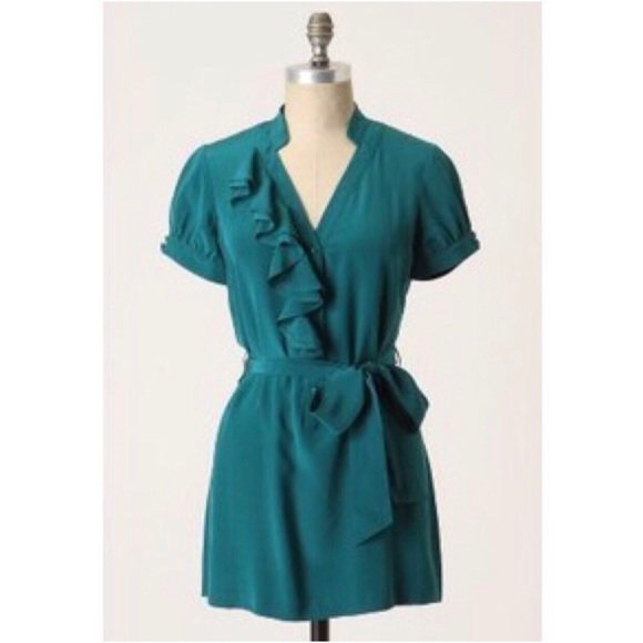 🌷Anthropologie Teal Tabitha Tranquil flow tunic🌷 - Picture 2 of 3