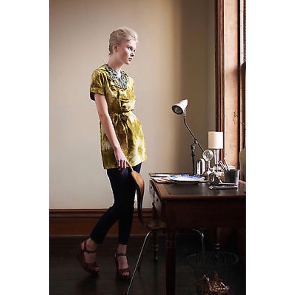 🌷Anthropologie Teal Tabitha Tranquil flow tunic🌷 - Picture 1 of 3