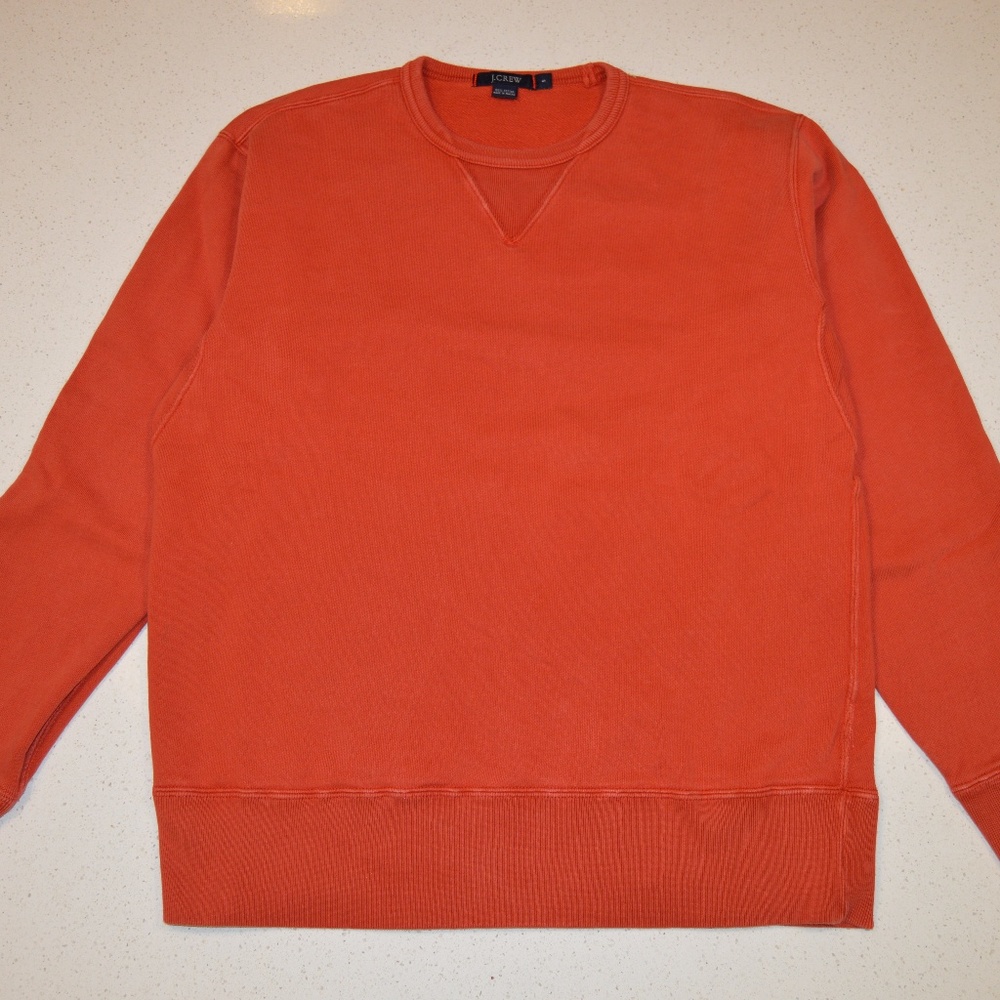 Orange J.Crew Pullover Sweater