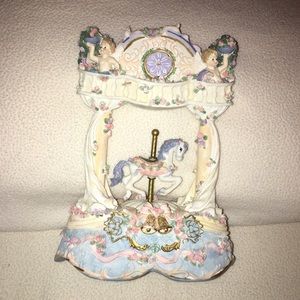 Ceramic, Dancinc, and Singing Horse Carousel
