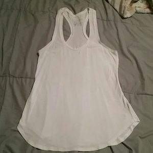 Solid white tank top