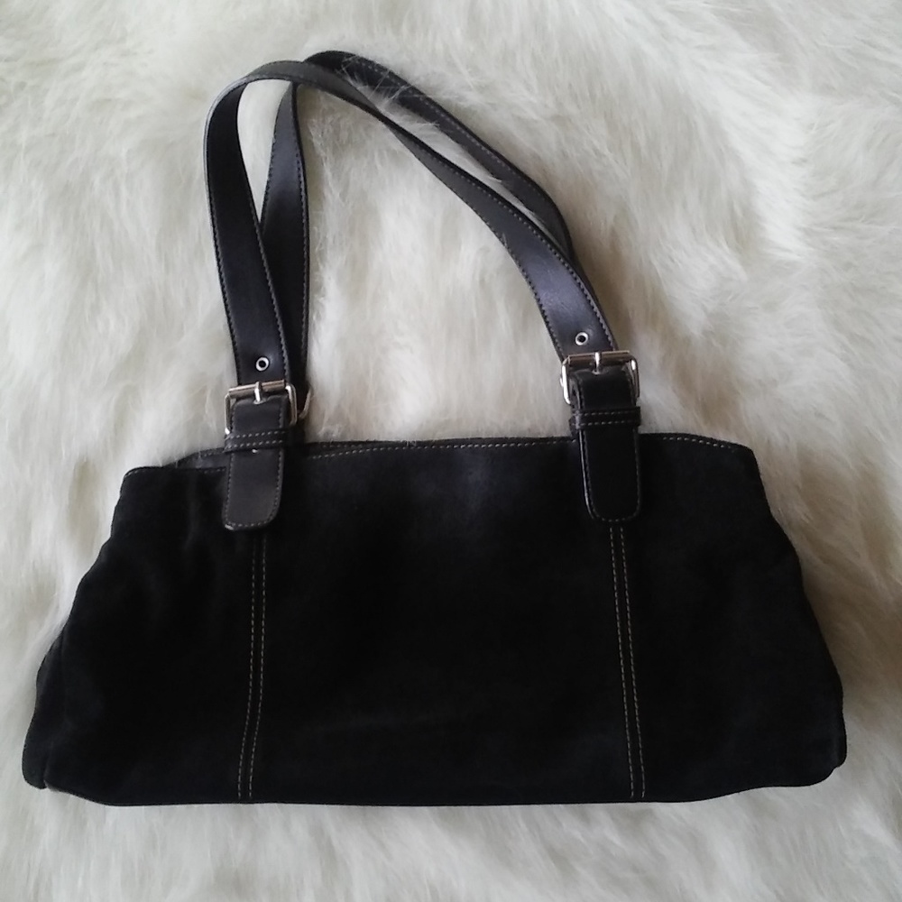 Apt.9 black suede handbag