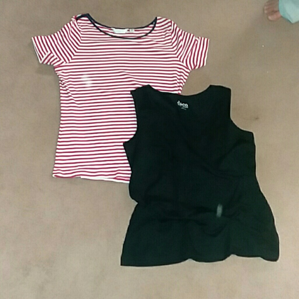 Liz claiborne shirt and d& co tank top