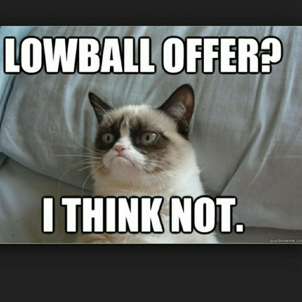 Reasonable offers only