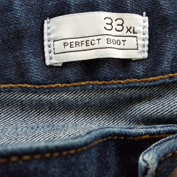 Gap 1969 Mens Jeans Perfect Boot Dark Wash Sz 33XL - Picture 7 of 8