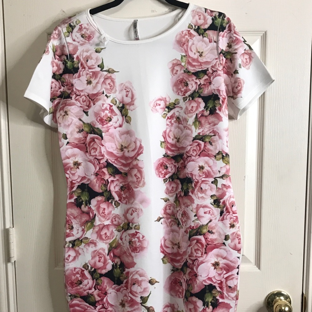 Gslovesme Plus Size Floral Dress