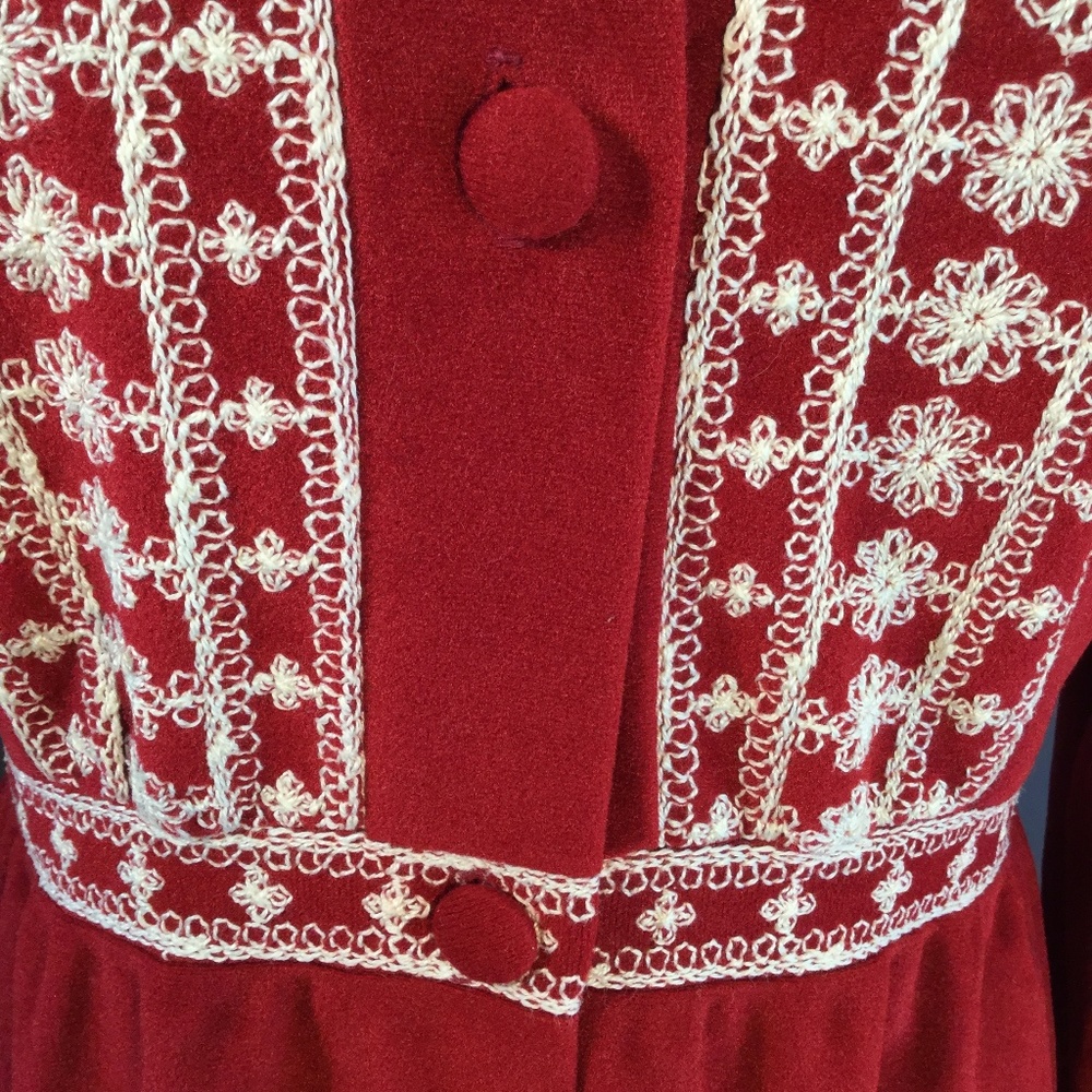 Vtg Sears at Home Velour Lounge Wear Robe ILGWU - Picture 6 of 8