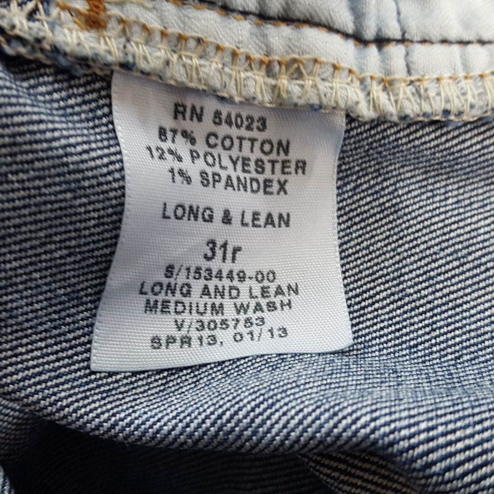 Gap 1969 Mens Jeans Long & Lean Bootcut Stretch - Picture 7 of 8