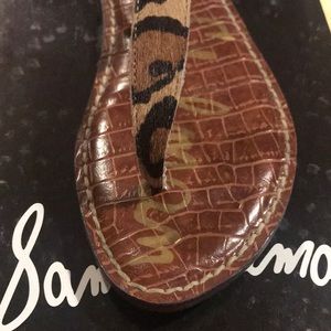 Sam Edelman Gigi Leopard Nude Sandals