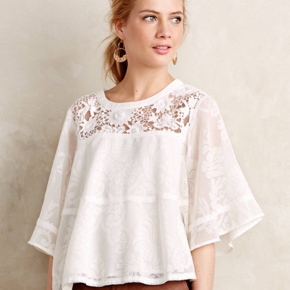 lace peasant top