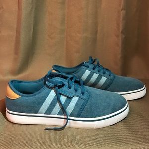 ADIDAS ORIG. SEELEY MENS BLUE DENIM SKATEBOARDING