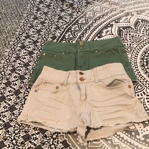 2 High-Waste Shorts (1-$7 or 2-$12)