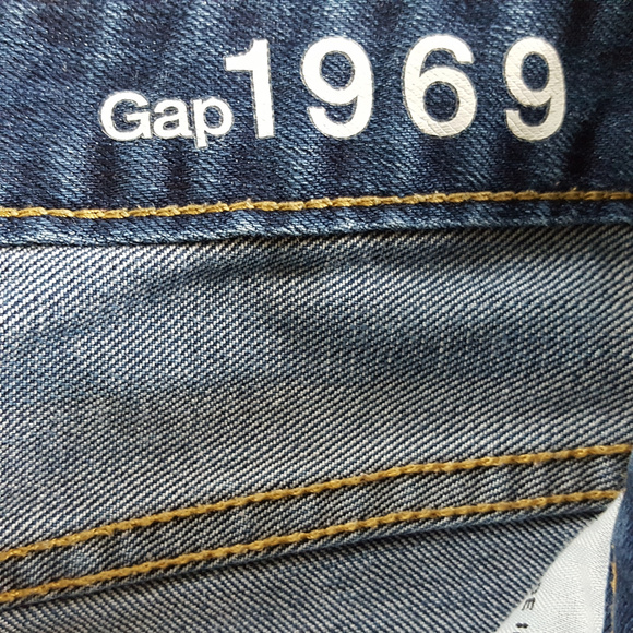Gap 1969 Mens Jeans Long & Lean Bootcut Size 36/33 - Picture 6 of 8