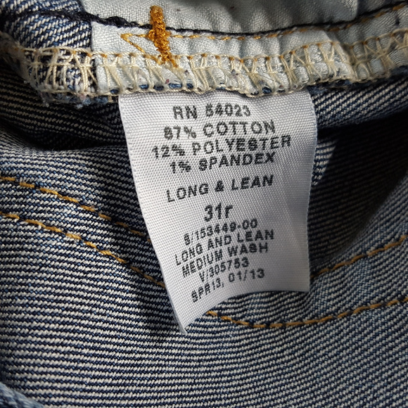 Gap 1969 Mens Jeans Long & Lean Bootcut Size 36/33 - Picture 8 of 8