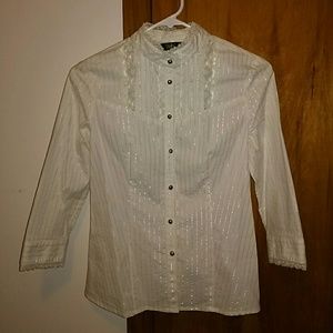 White bottom down shirt