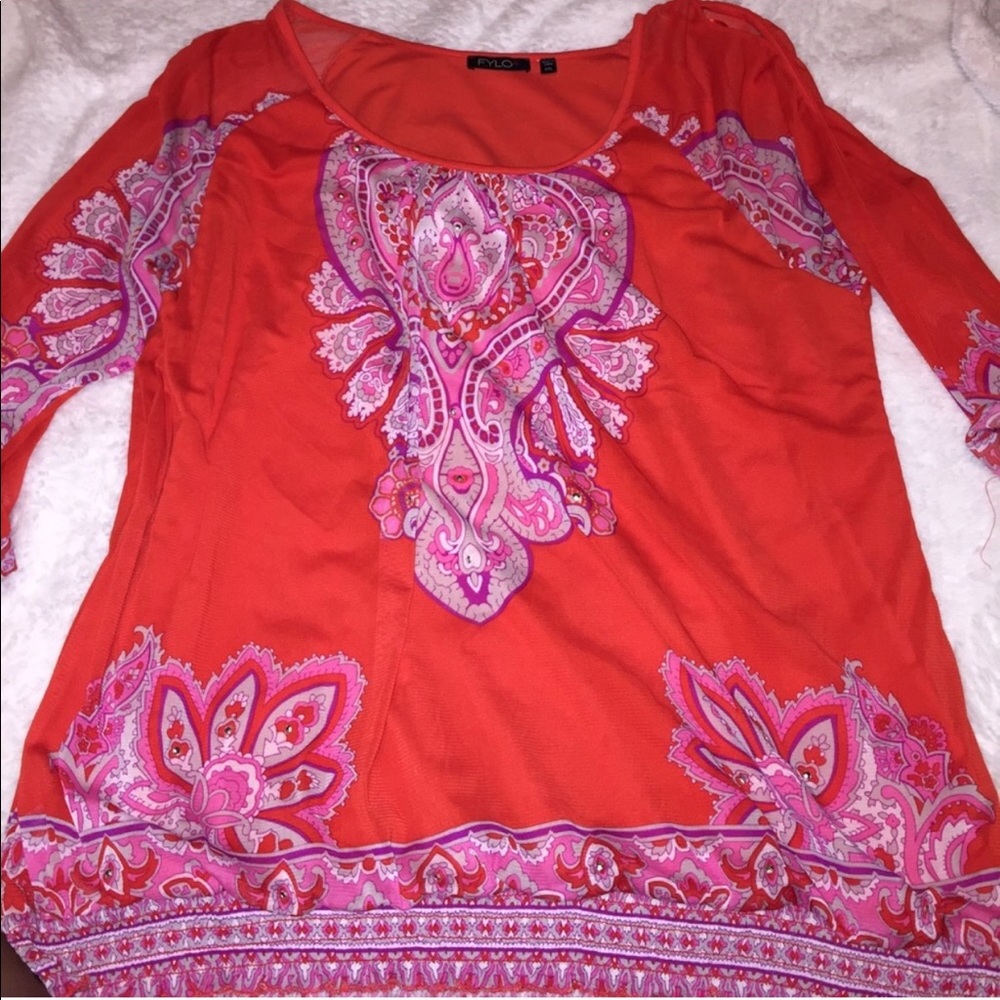 Cold shoulder with suede insert. 2xl. Red design