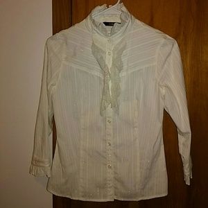 White bottom down shirt