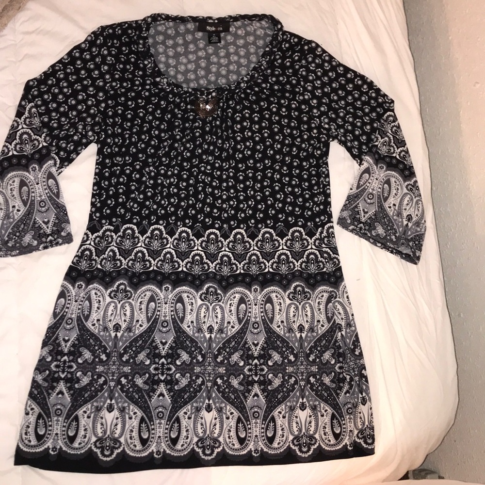 Black and White Tunic