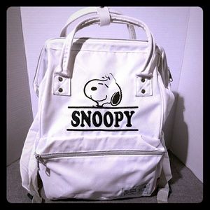 Snoopy White Peanuts Backpack