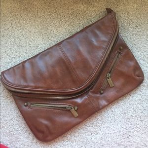 Brown clutch TOPSHOP