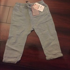 Zara boys blue linen pants- size 18-24 mos