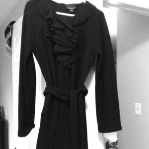 Ladies wool sweater coat