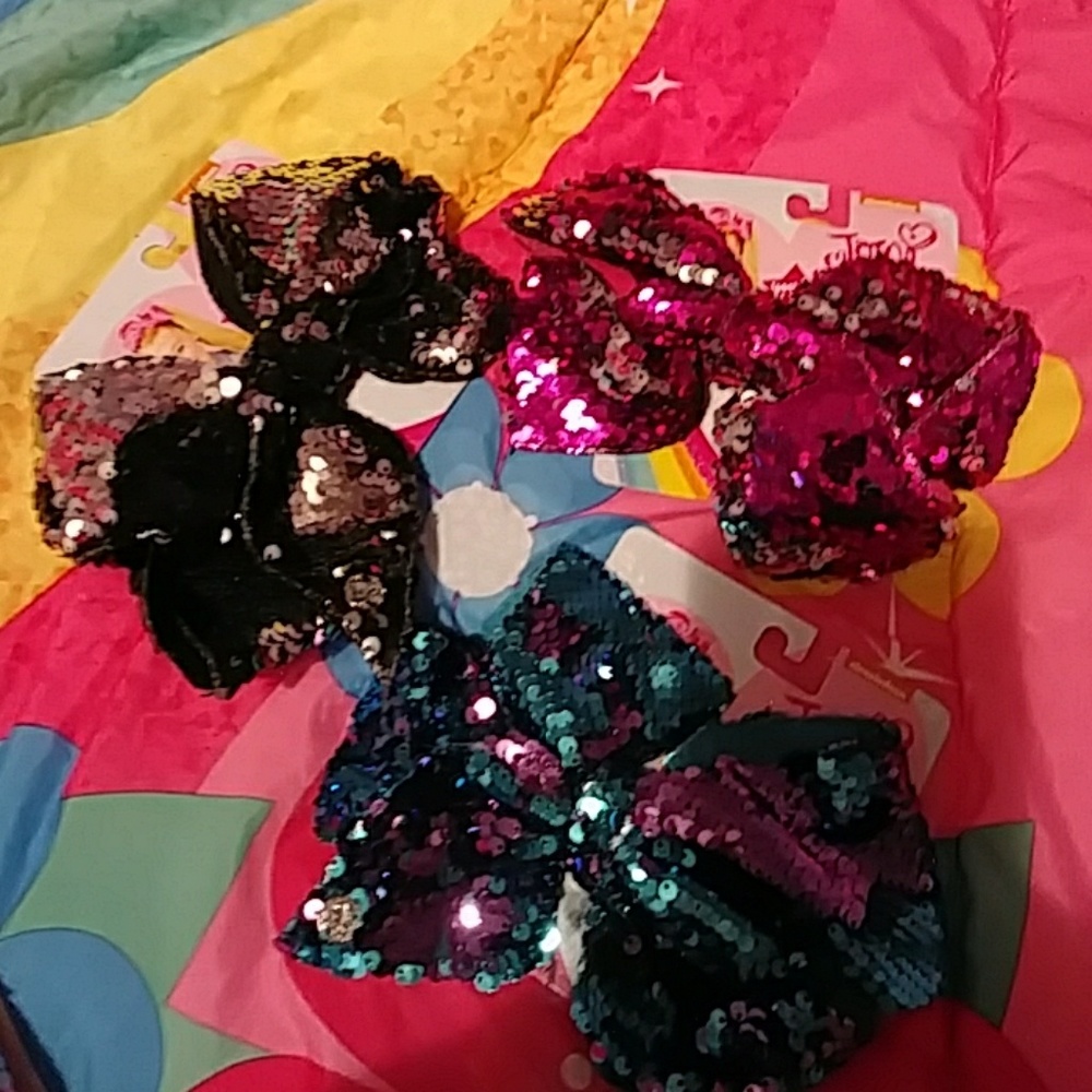 3 jojo siwa sequin bows