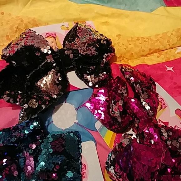 3 jojo siwa sequin bows