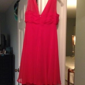 Ladies red cocktail dress